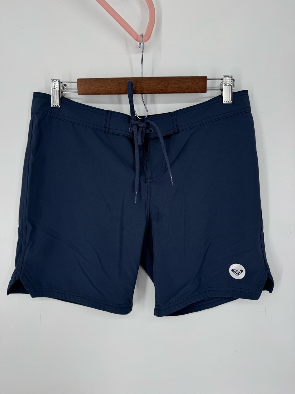 Roxy Women’s Navy Board Shorts Swim Surf Beach Cover Up Quick Dry Size Medium